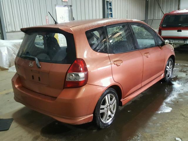 JHMGD37627S067419 - 2007 HONDA FIT S 橙色 照片 4