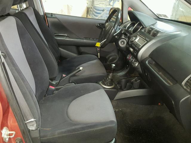 JHMGD37627S067419 - 2007 HONDA FIT S 橙色 照片 5