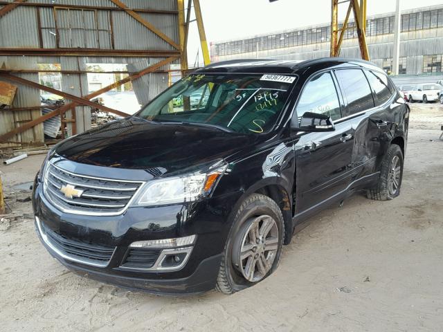 1GNKRHKD7GJ125022 - 2016 CHEVROLET TRAVERSE L BLACK photo 2