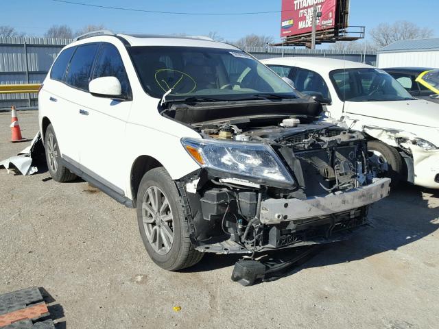 5N1AR2MM9DC681682 - 2013 NISSAN PATHFINDER WHITE photo 1