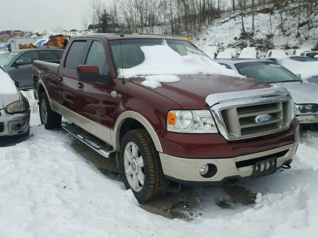 1FTPW14507KC32301 - 2007 FORD F150 SUPER MAROON photo 1