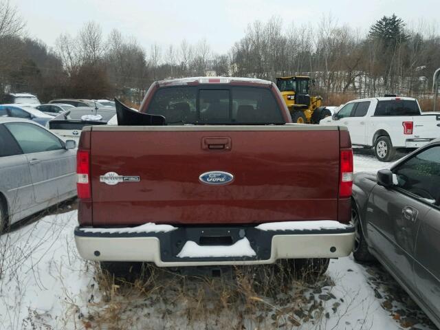 1FTPW14507KC32301 - 2007 FORD F150 SUPER MAROON photo 9