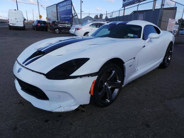 1C3ADEAZ2DV400447 - 2013 DODGE VIPER SRT WHITE photo 2