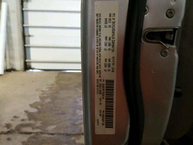 1B3HB78K77D203144 - 2007 DODGE CALIBER R/ SILVER photo 10