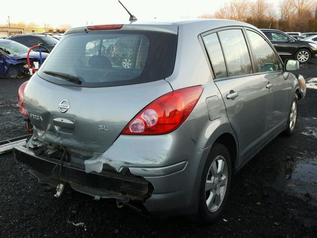 3N1BC13E89L420220 - 2009 NISSAN VERSA S SILVER photo 4