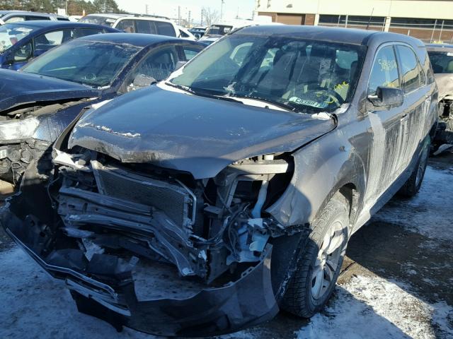 2CNFLCEW2A6383847 - 2010 CHEVROLET EQUINOX LS GRAY photo 2