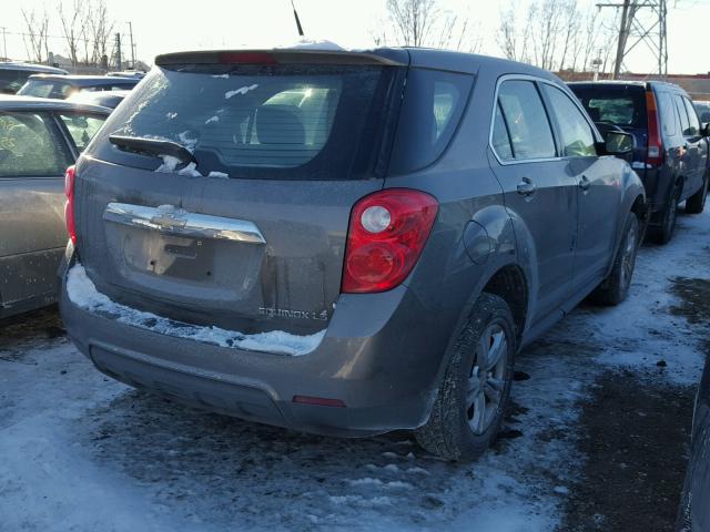 2CNFLCEW2A6383847 - 2010 CHEVROLET EQUINOX LS GRAY photo 4