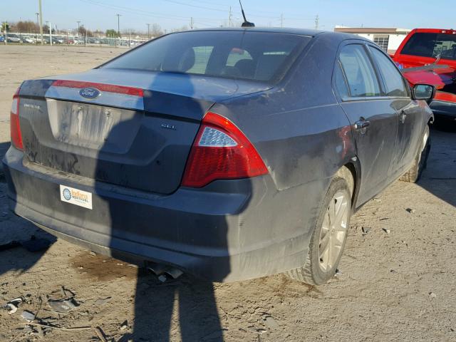 3FAHP0JA5BR237677 - 2011 FORD FUSION SEL GRAY photo 4