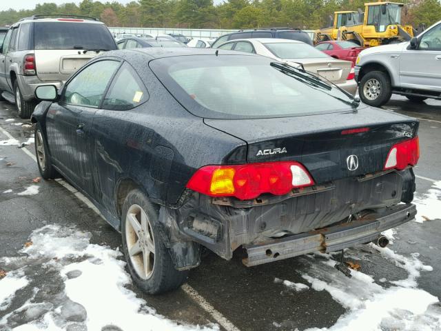 JH4DC54874S003430 - 2004 ACURA RSX BLACK photo 3