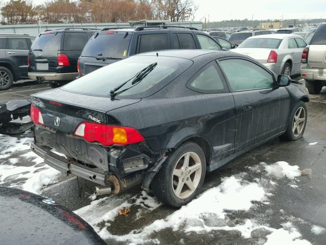 JH4DC54874S003430 - 2004 ACURA RSX BLACK photo 4