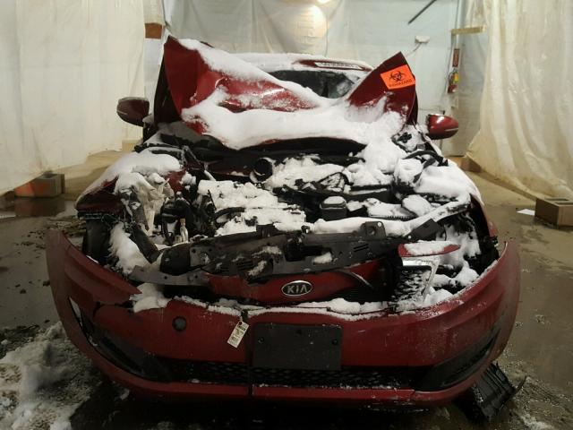 KNAGM4A78B5093147 - 2011 KIA OPTIMA LX RED photo 9