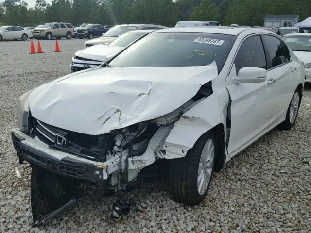 1HGCR2F80DA078551 - 2013 HONDA ACCORD EXL WHITE photo 2