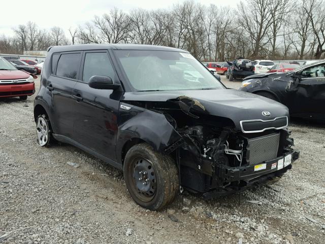 KNDJN2A26F7128051 - 2015 KIA SOUL BLACK photo 1