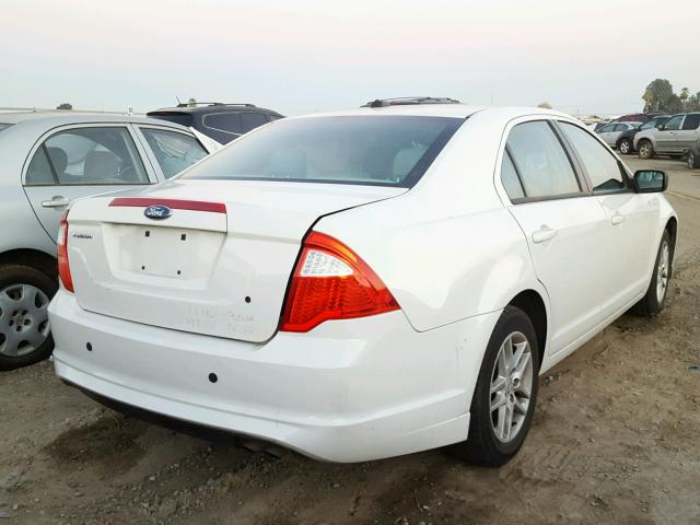 3FAHP0GA2CR444942 - 2012 FORD FUSION S WHITE photo 3