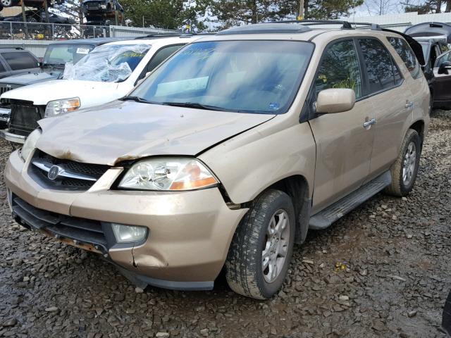 2HNYD18692H518459 - 2002 ACURA MDX TOURIN GOLD photo 2