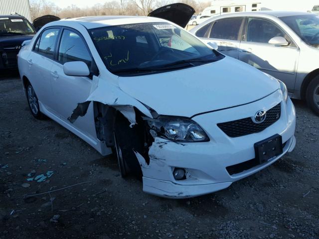 1NXBU4EE6AZ283566 - 2010 TOYOTA COROLLA BA WHITE photo 1