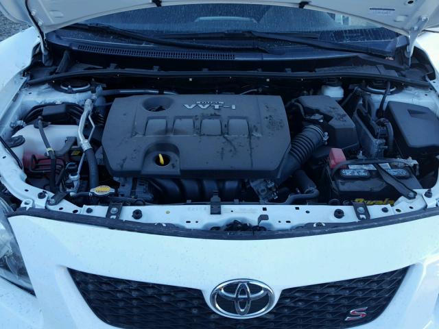 1NXBU4EE6AZ283566 - 2010 TOYOTA COROLLA BA WHITE photo 7