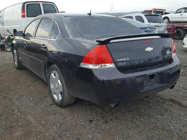 2G1WD58C269259638 - 2006 CHEVROLET IMPALA SUP BLACK photo 3