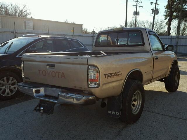 4TAPM62N9TZ106943 - 1996 TOYOTA TACOMA TAN photo 4