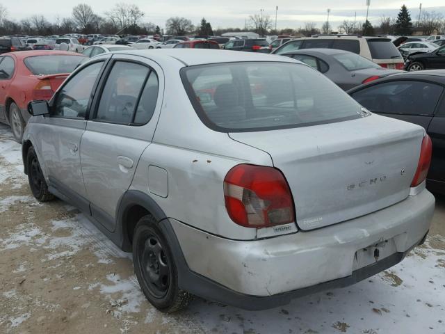 JTDBT123XY0026307 - 2000 TOYOTA ECHO SILVER photo 3