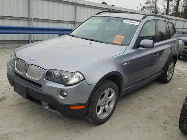 WBXPC93457WF11791 - 2007 BMW X3 3.0SI SILVER photo 2