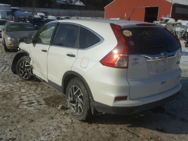 5J6RM4H48GL026004 - 2016 HONDA CR-V SE WHITE photo 3