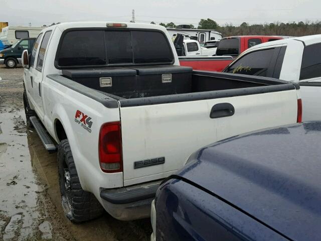 1FTSW21P87EB41684 - 2007 FORD F250 SUPER WHITE photo 3