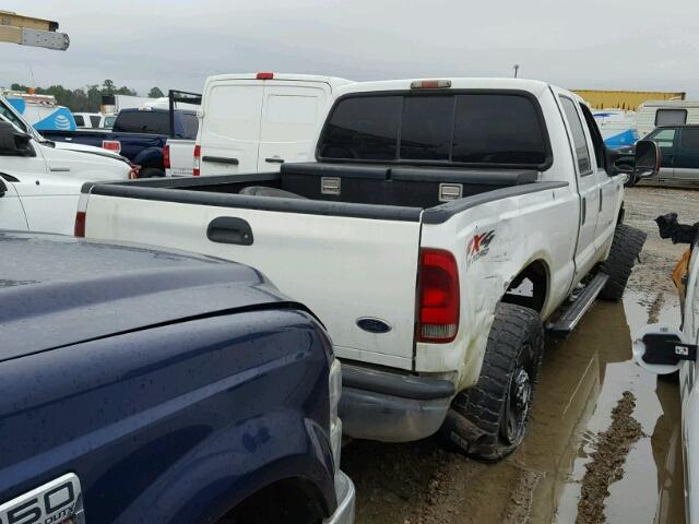 1FTSW21P87EB41684 - 2007 FORD F250 SUPER WHITE photo 4