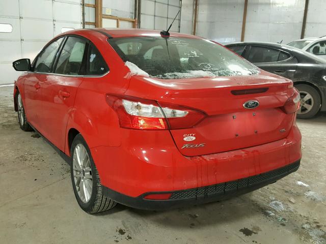 1FAHP3H26CL169650 - 2012 FORD FOCUS SEL RED photo 3