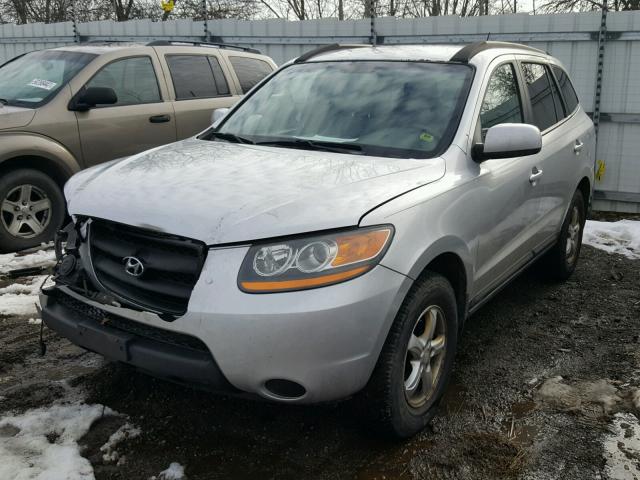 5NMSG13D48H183746 - 2008 HYUNDAI SANTA FE G SILVER photo 2