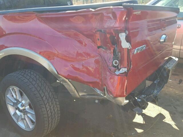 1FTFW1CT5BFB37651 - 2011 FORD F150 SUPER RED photo 9