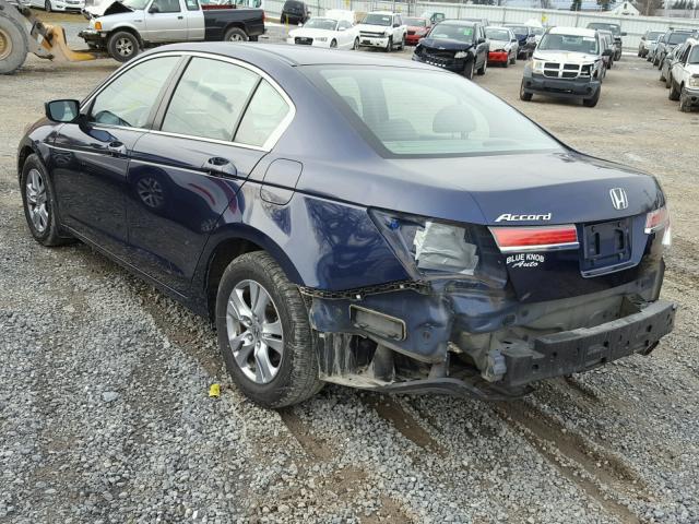 1HGCP2F43CA112144 - 2012 HONDA ACCORD LXP BLUE photo 3