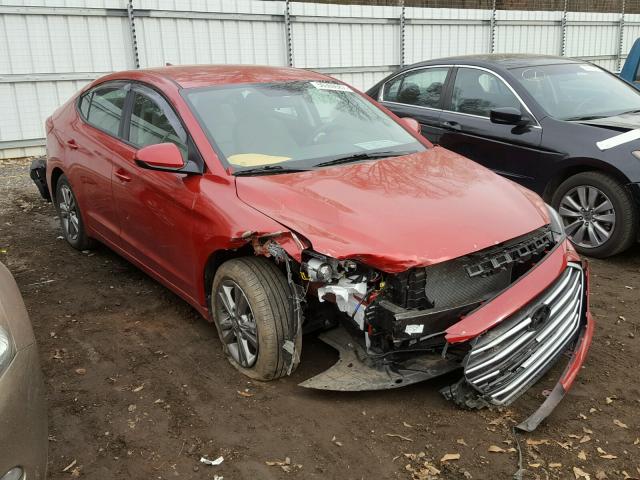 5NPD84LF5HH125219 - 2017 HYUNDAI ELANTRA SE RED photo 1