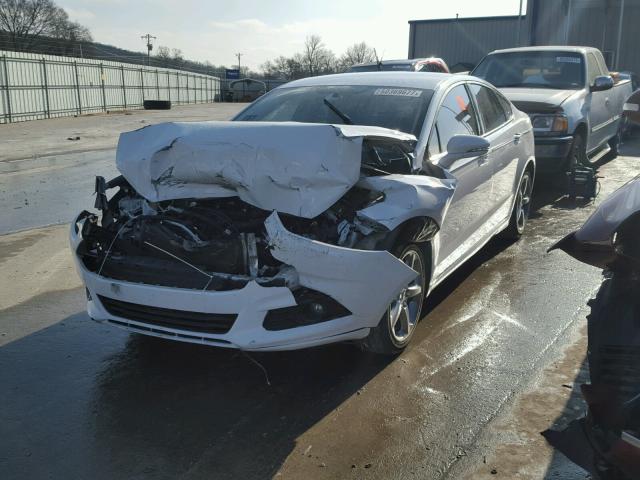 3FA6P0H97ER179076 - 2014 FORD FUSION SE WHITE photo 2