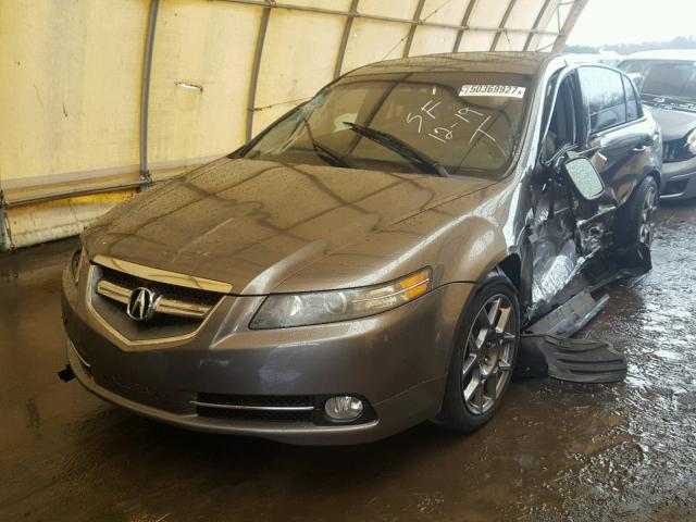 19UUA76568A023137 - 2008 ACURA TL TYPE S GRAY photo 2