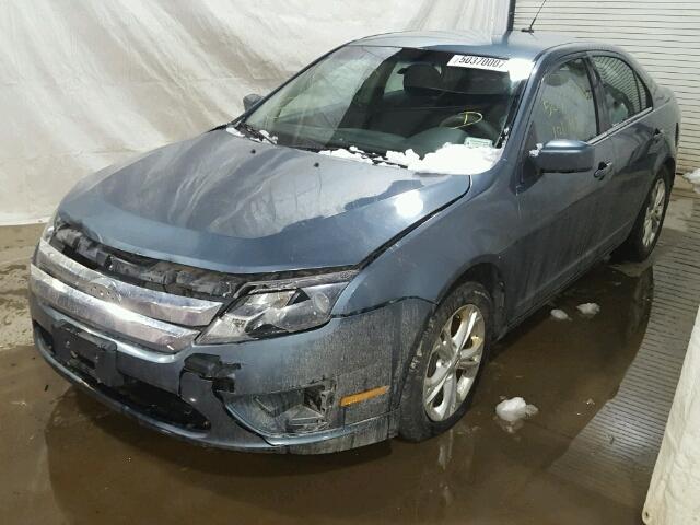 3FAHP0HA2CR288979 - 2012 FORD FUSION SE BLUE photo 2