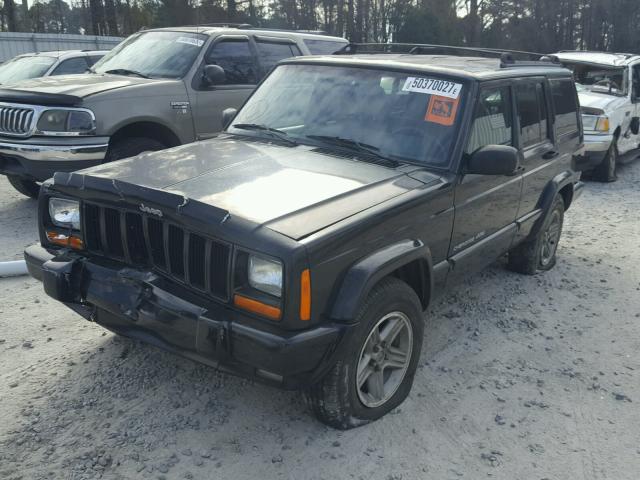 1J4FT58S31L508915 - 2001 JEEP CHEROKEE C BLACK photo 2