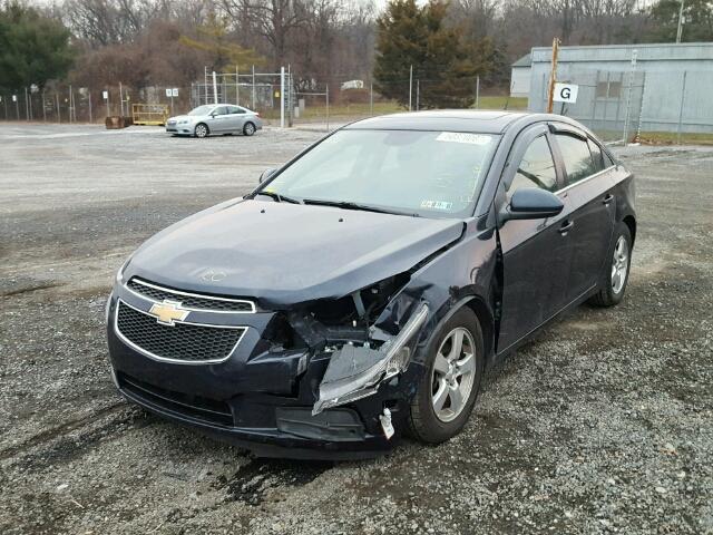 1G1PC5SB1E7454511 - 2014 CHEVROLET CRUZE LT BLUE photo 2