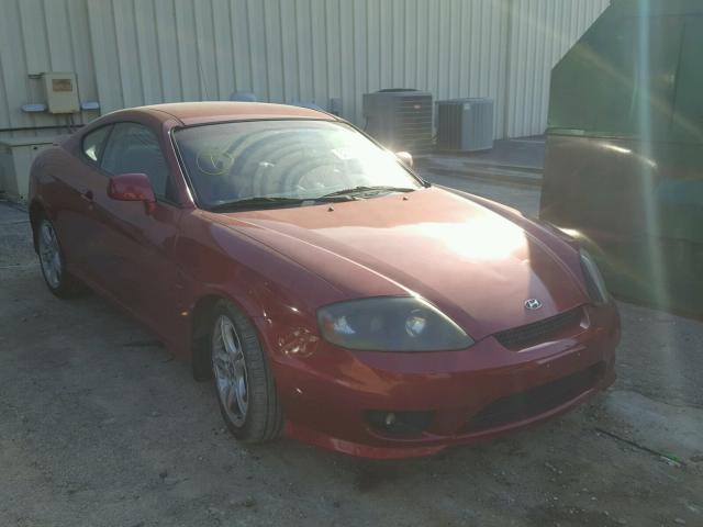 KMHHN65F46U195747 - 2006 HYUNDAI TIBURON GT RED photo 1