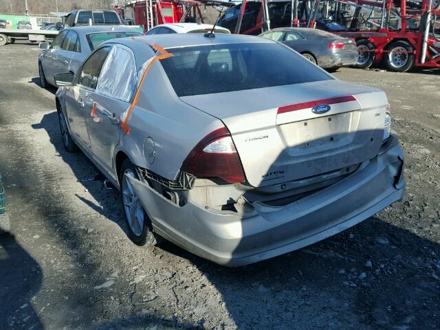 3FAHP0HA4AR108172 - 2010 FORD FUSION SE SILVER photo 3