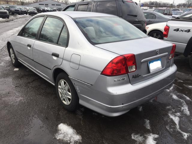 2HGES16315H534748 - 2005 HONDA CIVIC DX V GRAY photo 4