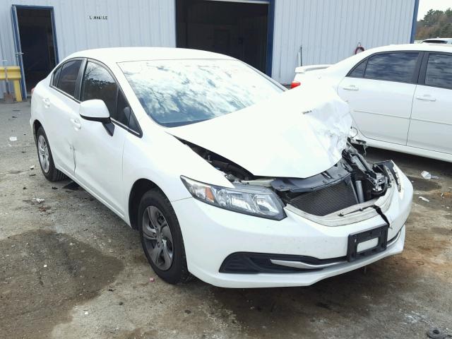 2HGFB2F56DH590906 - 2013 HONDA CIVIC LX WHITE photo 1