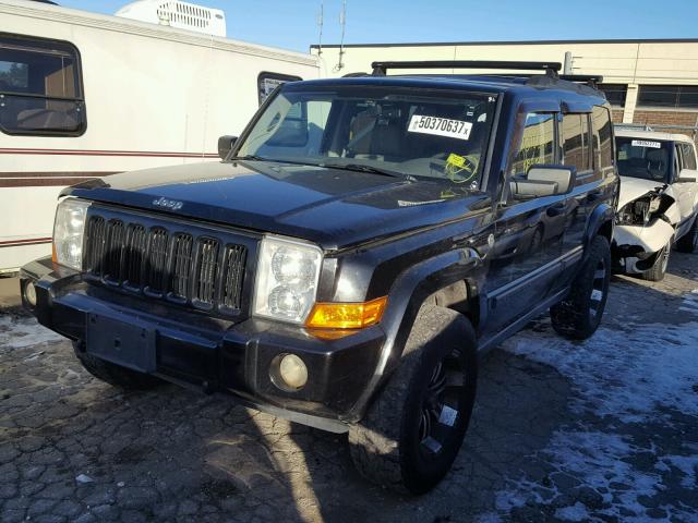 1J8HG48N06C274871 - 2006 JEEP COMMANDER BLACK photo 2