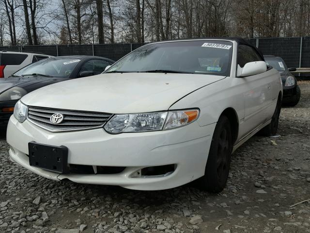 2T1FF28P53C610587 - 2003 TOYOTA CAMRY SOLA WHITE photo 2