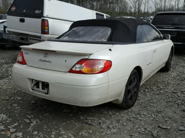 2T1FF28P53C610587 - 2003 TOYOTA CAMRY SOLA WHITE photo 4