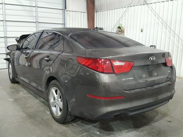 5XXGM4A79FG396362 - 2015 KIA OPTIMA LX BROWN photo 3