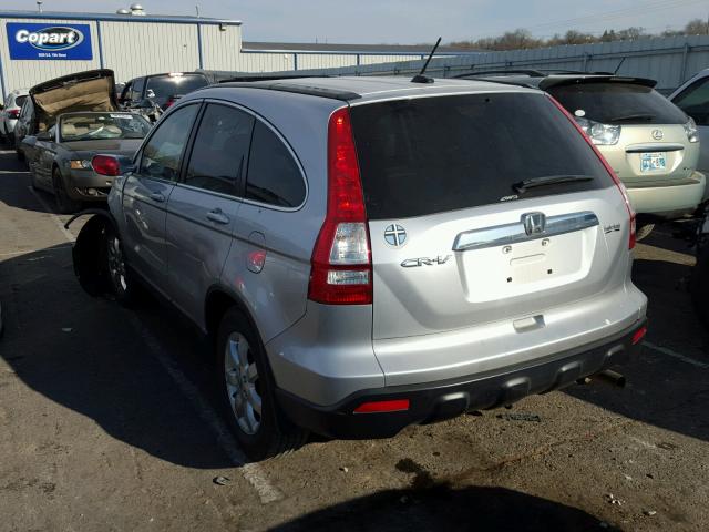 JHLRE48709C013668 - 2009 HONDA CR-V EXL SILVER photo 3