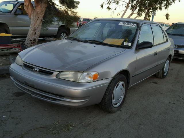 1NXBR12E3YZ322144 - 2000 TOYOTA COROLLA VE TAN photo 2