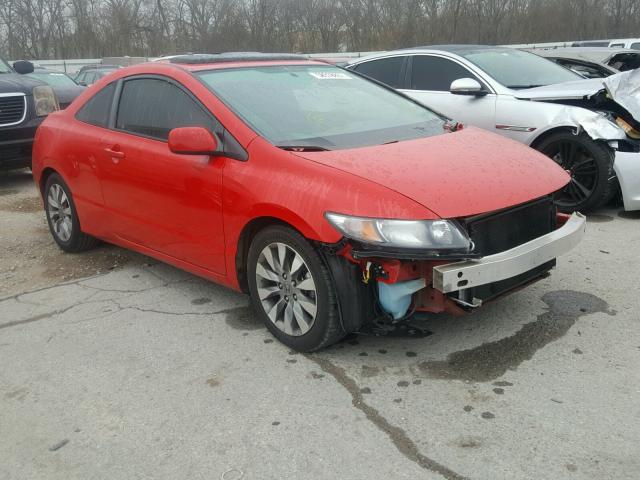 2HGFG1B87AH524307 - 2010 HONDA CIVIC EX RED photo 1