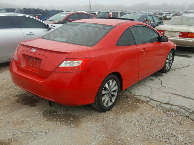 2HGFG1B87AH524307 - 2010 HONDA CIVIC EX RED photo 4